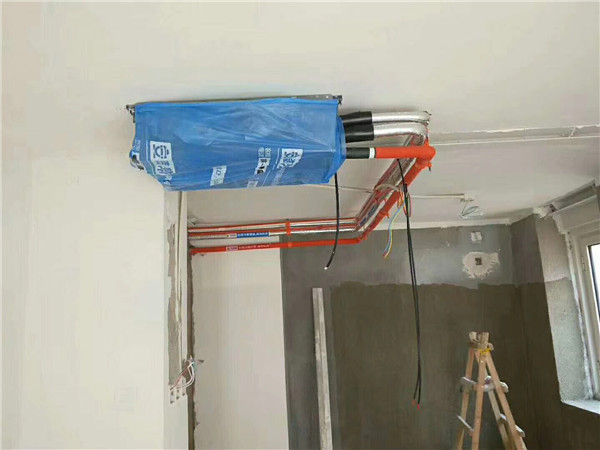 蘋果派12號樓美的中央空調(diào)多聯(lián)機(jī)安裝案例